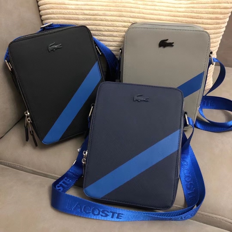 Túi đeo chéo lacoste vải canvas cao cấp