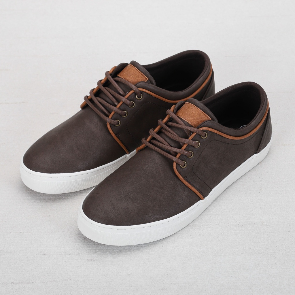 Giày Sneaker Da Nam DINCOX GC03 Brown Sang Trọng