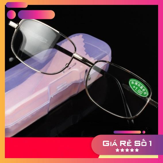 Kính lão tròng thủy tinh sáng rõ bản to