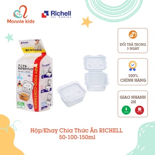 Hộp/khay chia thức ăn richell - hộp đựng thực phẩm an toàn tiện lợi