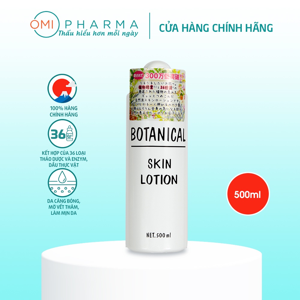 Nước Dưỡng Da Cấp Ẩm &amp; Trắng Da Botanical Skin Lotion (500ml)