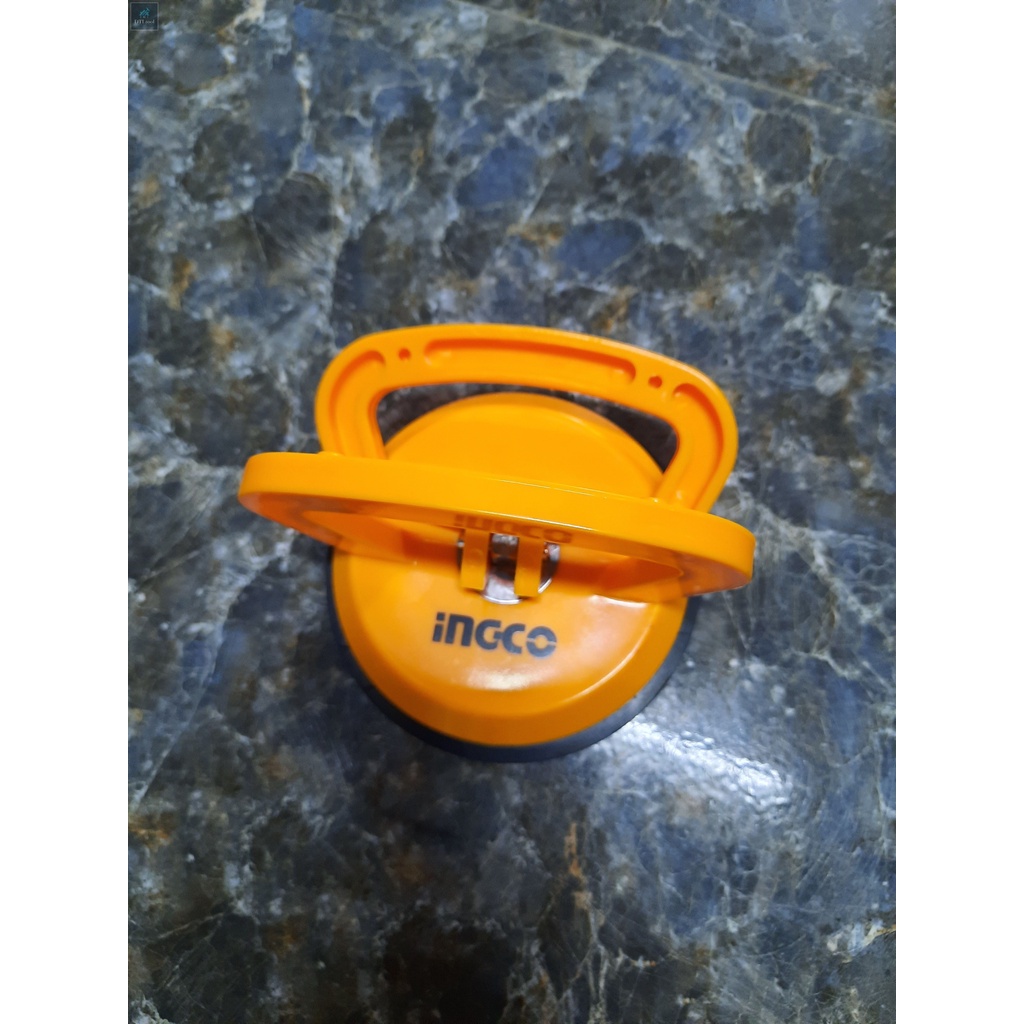 Hít 1 chấu. Hít kính và gạch. Giác hút kính cầm tay INGCO HSU012501 lục hút đến 25kg