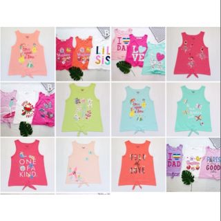 Áo ba lỗ buộc vạt bé gái cho bé 2-14T