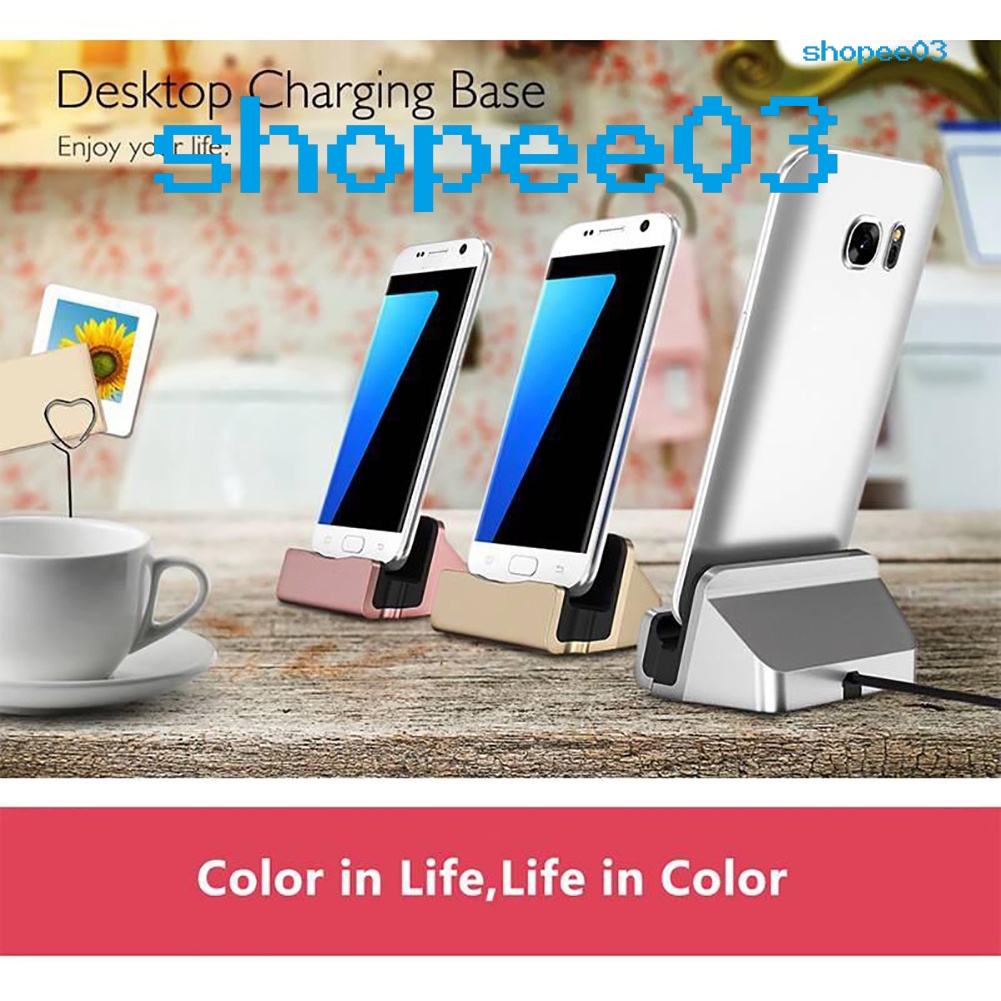 Đế sạc điện thoại cổng loại C/ micro USB cho Samsung Huawei