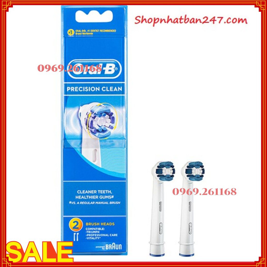 Set 2 Đầu Bàn Chải Điện Precision Clean Oral-B - 100% Authentic