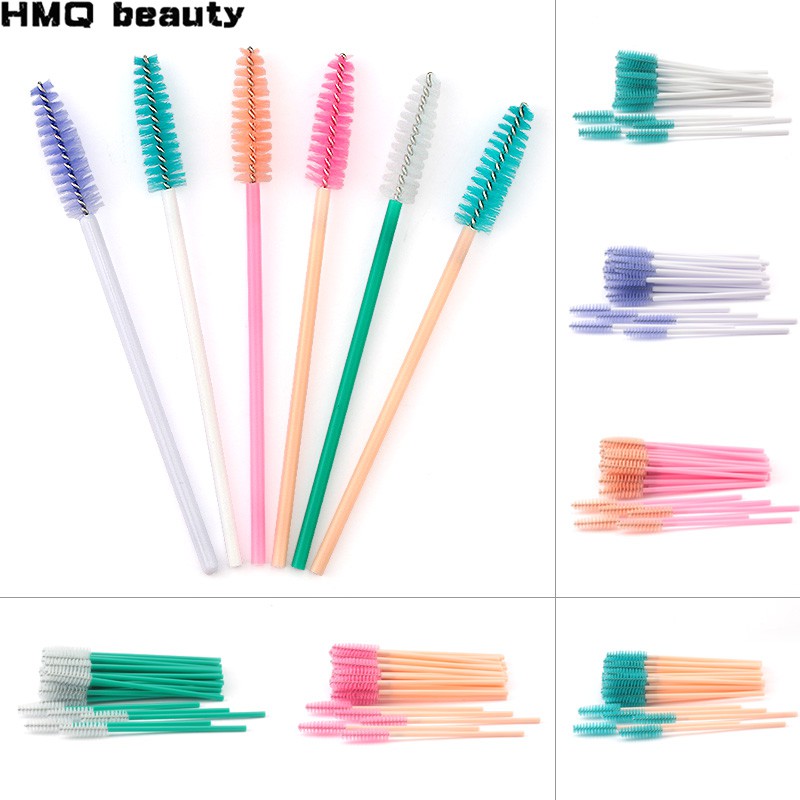 11màu sắc thiết bị chải lông mi một lần Mascara Stick Application