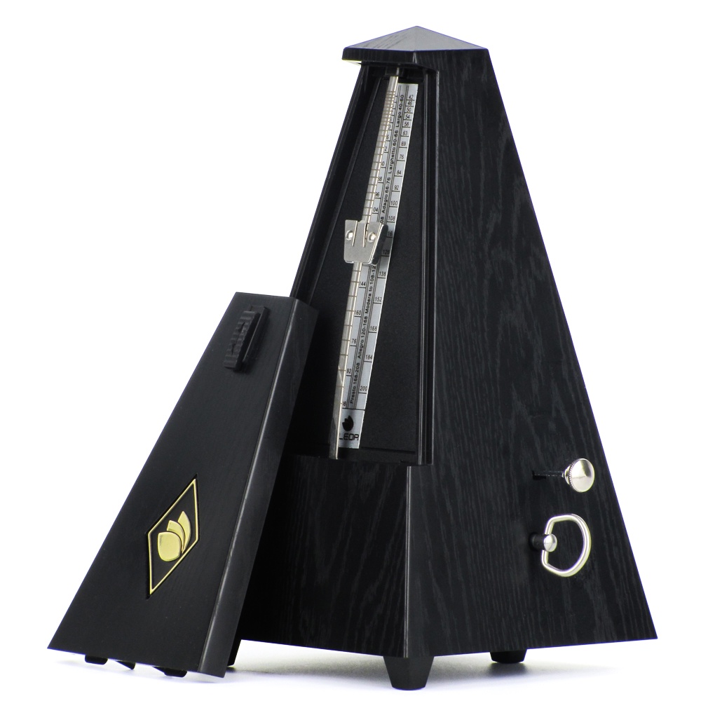 Fleor Tower Shape Mechanical Metronome Piano Metronome, Đen / Màu tếch