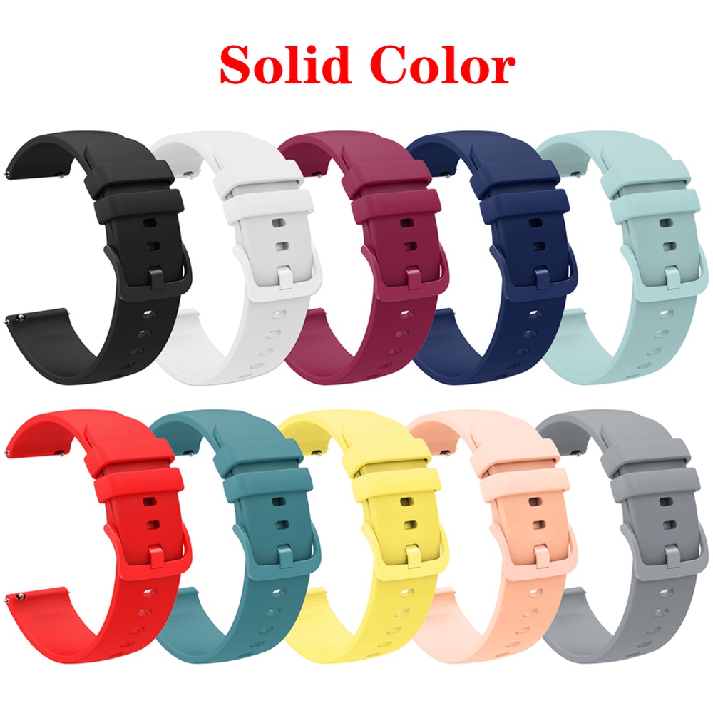Dây Đeo Silicone 20mm Cho Đồng Hồ Haylou RS4 / LS02