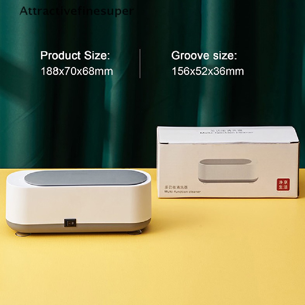 Máy Rung Siêu Âm 4.5v Làm Sạch Kính / Đồng Hồ / Trang Sức / Nhẫn Nhỏ