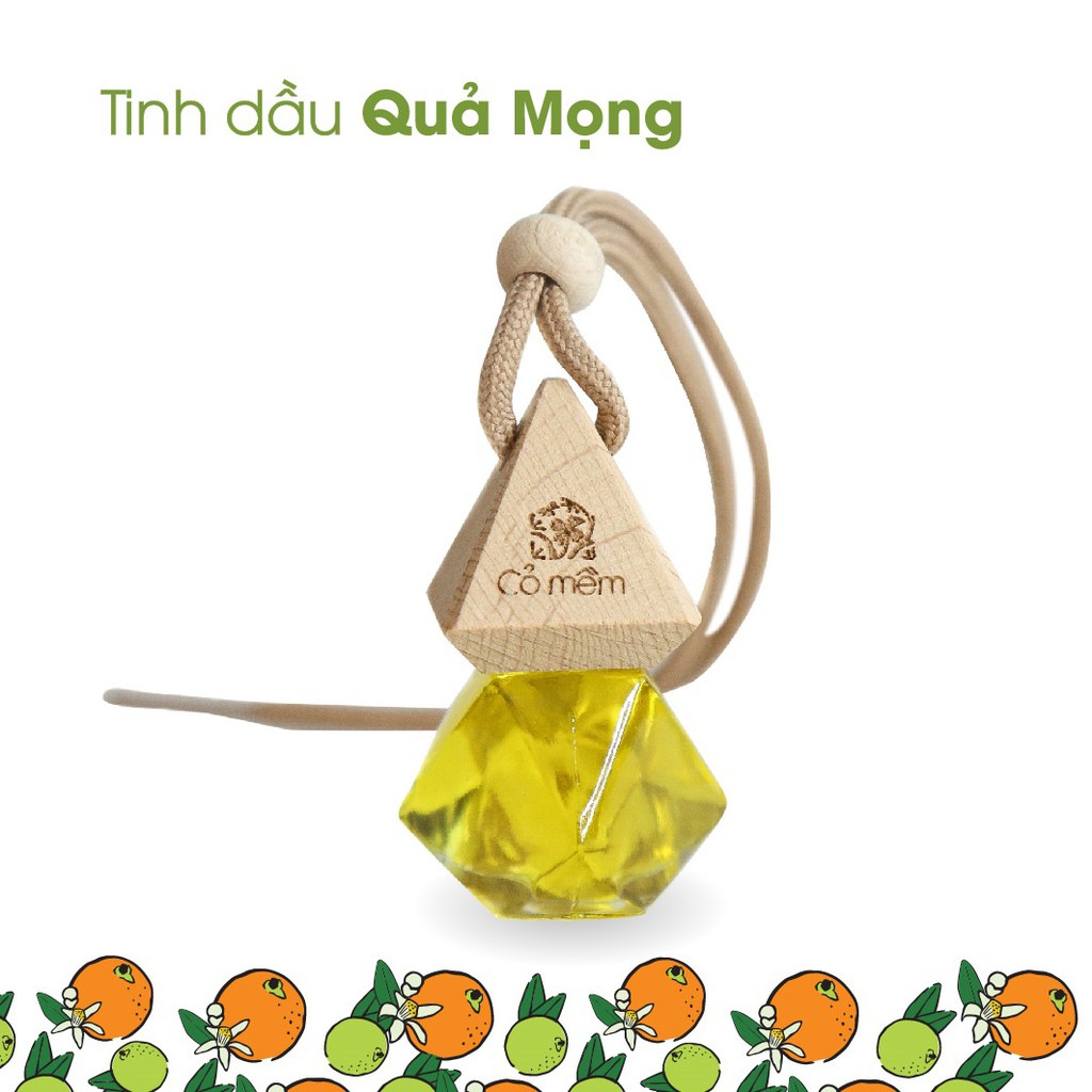 Tinh Dầu Treo Hương Quả Mọng Thiên Nhiên Nguyên Chất Treo Ô Tô Tủ Quần Áo Phòng Ngủ Cam ChanhGiúp Sảng Khoái Cỏ Mềm 8,5m