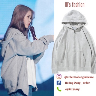Áo khoác nỉ IU, Cúc Tịnh Y phong cách Hàn quốc ulzzang form rộng oversize