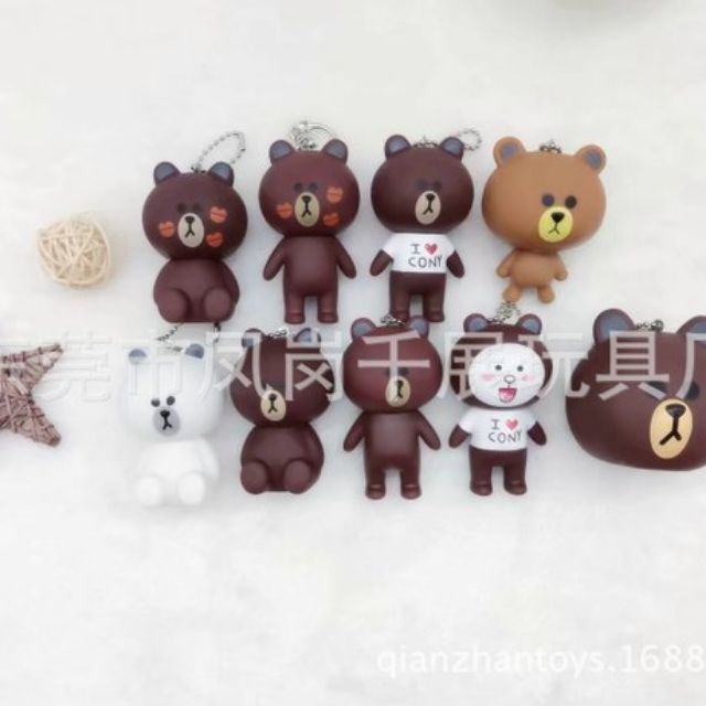 Móc khoá gấu brown
