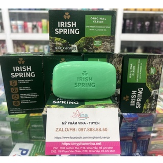 Xà bông cục diệt khuẩn Irish Spring Deodorant Soap Original 106g của Mỹ