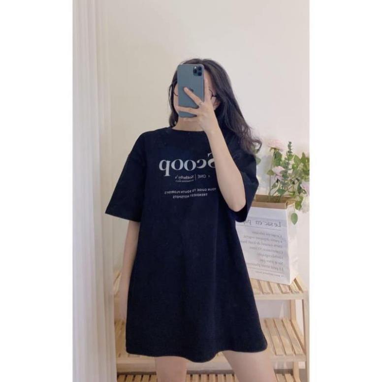 Áo Thun Nam Nữ Form Rộng 3158 Cotton Khô Scoop