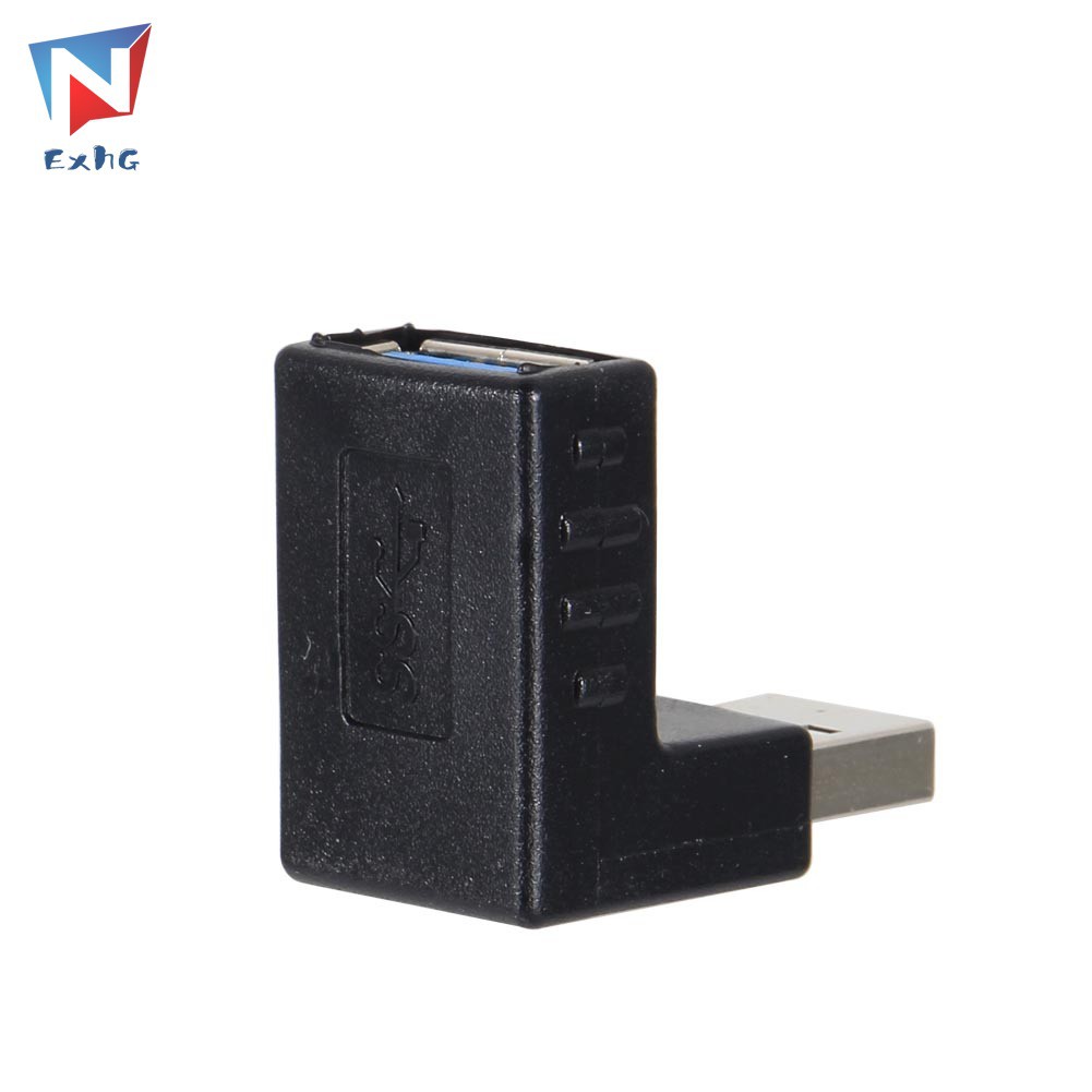 ExhG❤❤❤High quality USB 3.0 A Male to Female Adapter Extension 90 Degree Right Angle Adapter Plug with Female End Points | WebRaoVat - webraovat.net.vn