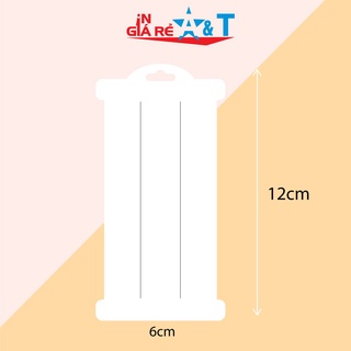 Combo 100 tag gắn kẹp tóc, size 6x11cm