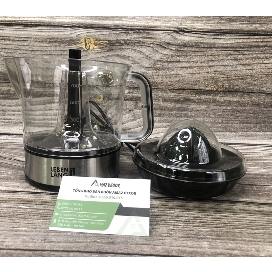 Máy vắt cam LEBENLANG hàng thương hiệu Đức máy vắt cam tự động 2 chiều nhỏ gọn dung tích 700ml - LB389
