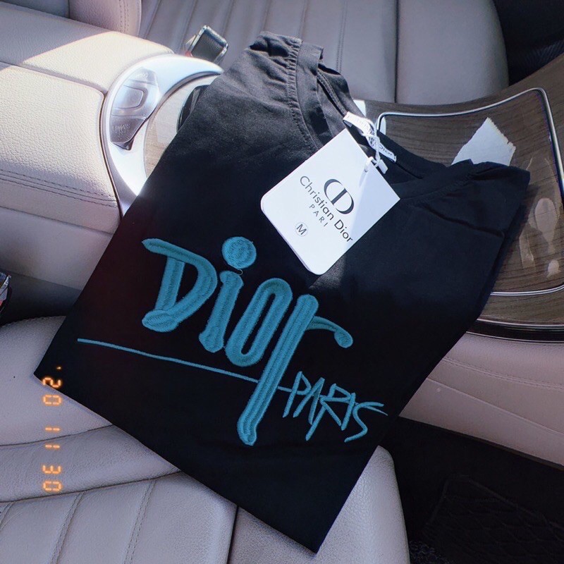 Áo Phông Thêu Dior Nổi Dáng Rộng Dài Tay Lỡ FreeSize 70kg