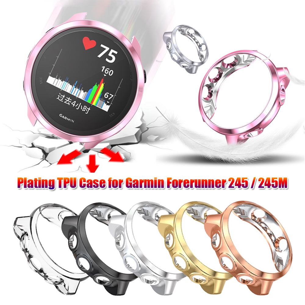 Ốp TPU chống trầy mạ điện cho đồng hồ thông minh Garmin Forerunner 245 / 245M