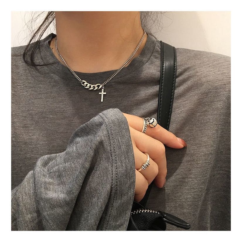 Dây Chuyền Choker Mặt Thánh Giá Thời Trang Cho Nữ