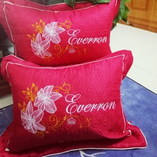 Set 2 Vỏ gối satin trần bông 50x70cm