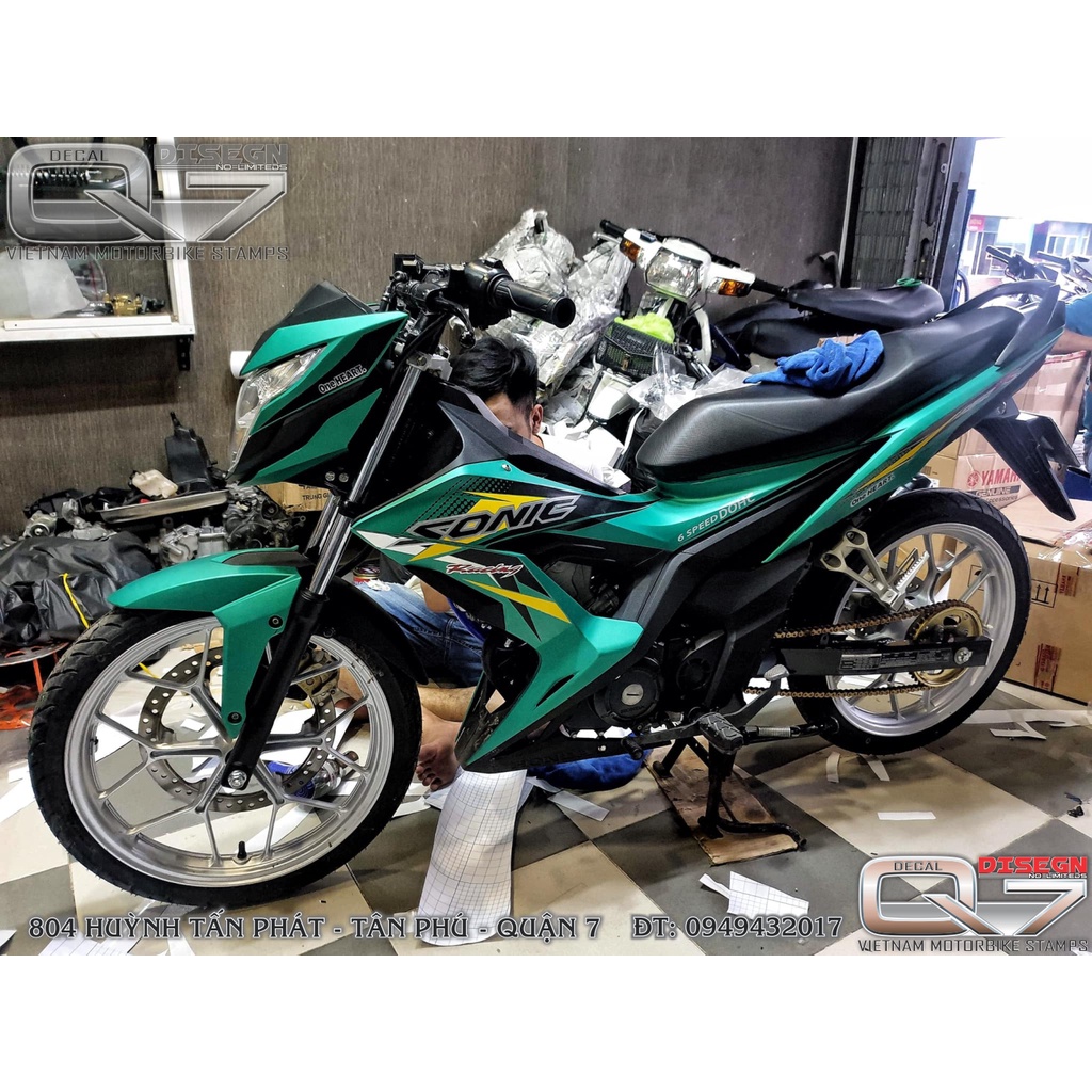 Tem Rời SONIC 150 Xanh Lục Bảo - decalq7
