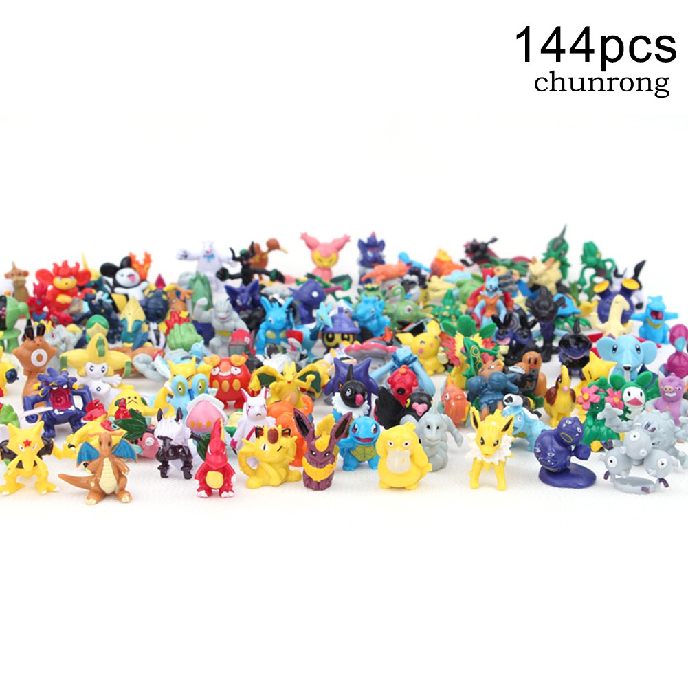 Set 144 Tượng Pokemon Đồ Chơi Bằng Nhựa Pvc Nhiều Màu Sắc