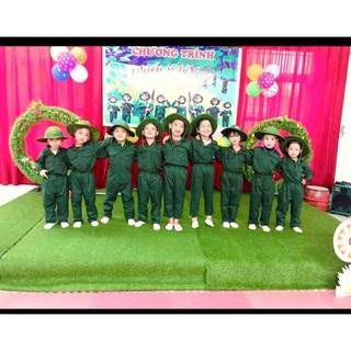 set trang phục biểu diễn bộ đội mầm