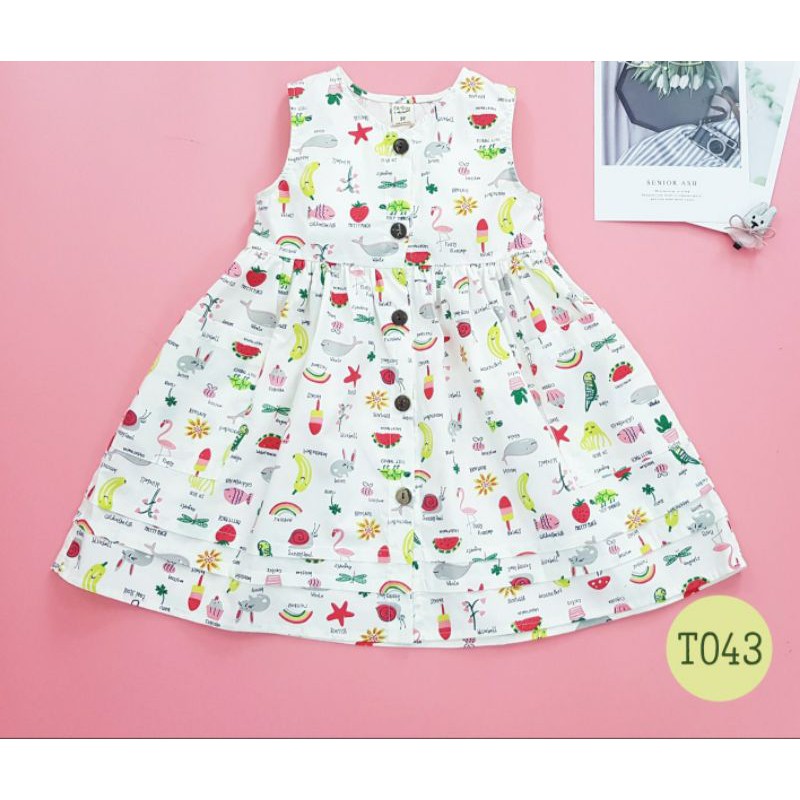 Váy họa tiết mùa hè Oli River Kids dành cho thiên thần nhỏ xinh yêu
