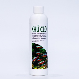 Dung dịch khử clo nước máy- thích hợp cho bể cá-tép