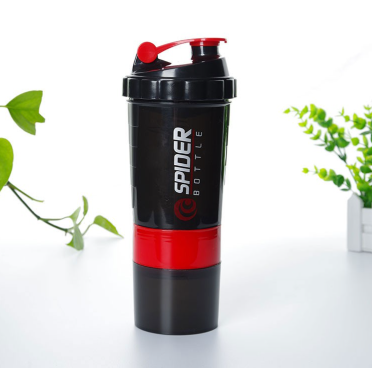 Bình nước tập gym 3 ngăn shaker, bình nước tập thể thao, đá bóng KICO