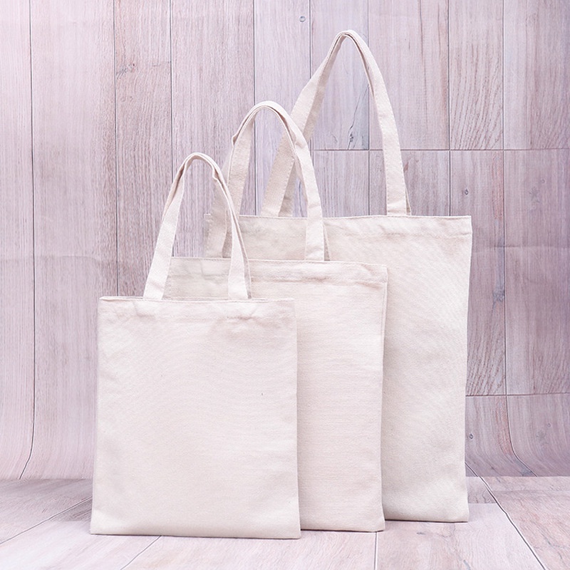 Túi Mua Sắm Bằng Vải Canvas Bảo Vệ Môi Trường Có Tay Cầm Có Thể Tái Sử Dụng