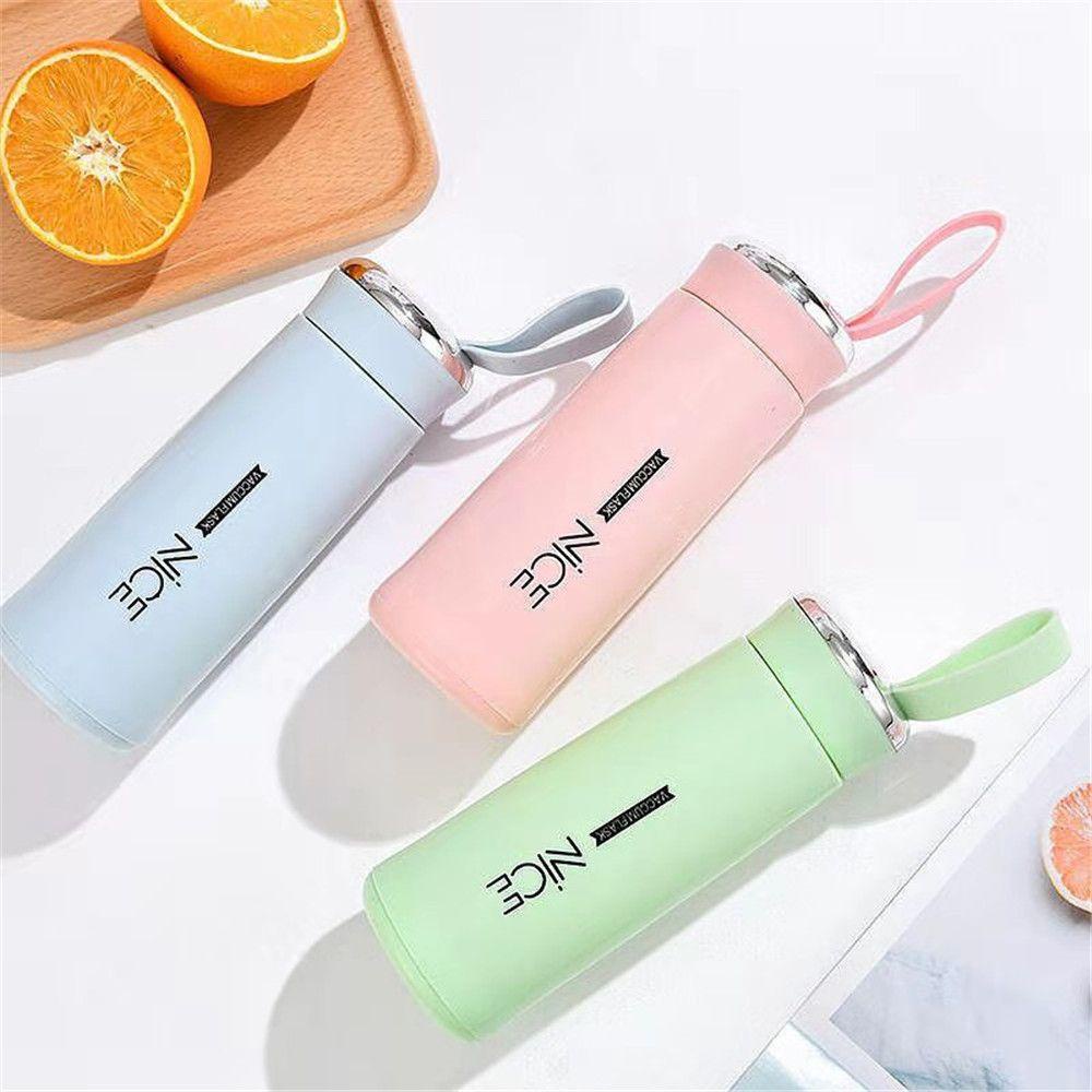 PISTA Bình Nước Thủy Tinh 400ml Chống Tràn / Rơi Vỡ Tiện Dụng