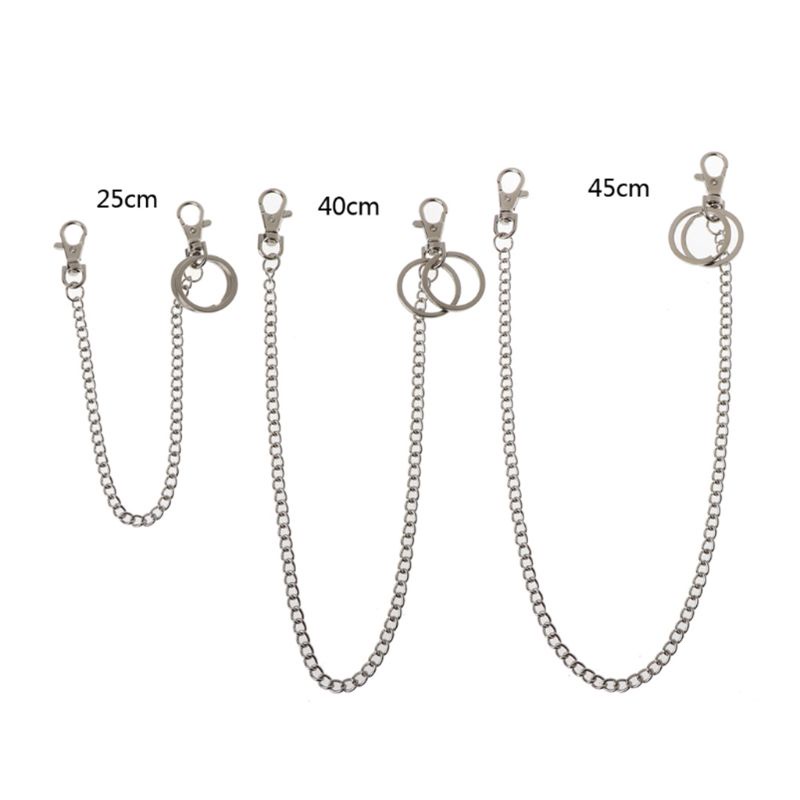 Set 3 Dây Xích Kim Loại Chống Thất Lạc Cho Quần Jean Nam Và Nữ