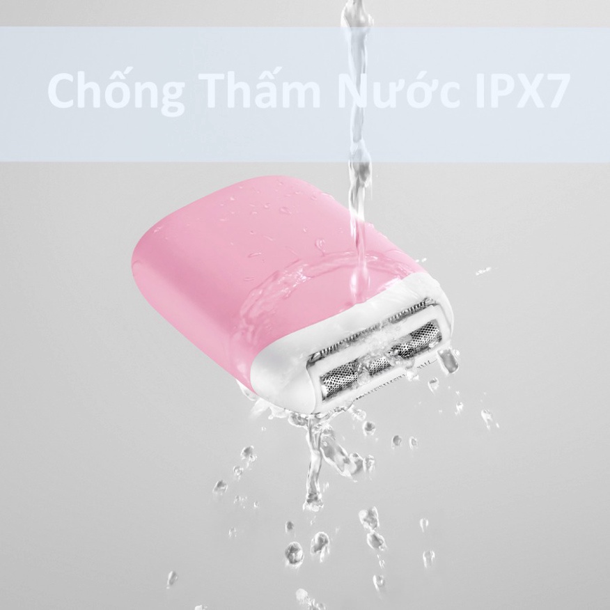Máy Cạo Lông SMATE Nhỏ Gọn Chống Nước IPX7 Màu Hồng- Bảo Hành 24 Tháng
