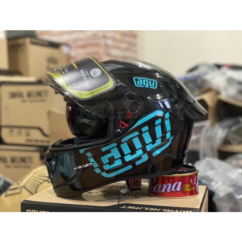 Mũ Full Face 2 Kính Royal M266 bản tem A.G.V Myth Xanh myth cực đẹp, MUA 1 mũ  TẶNG 1 quà , Bảo hành 12 tháng