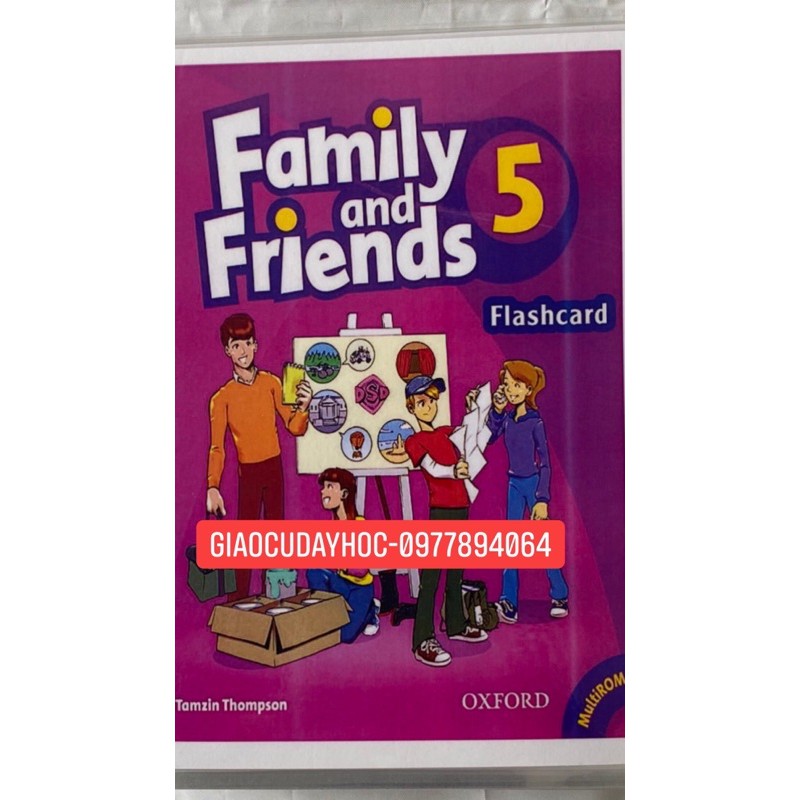 Flashcards  Family and Friends 5- phiên bản 1st - ép plastics bền đẹp