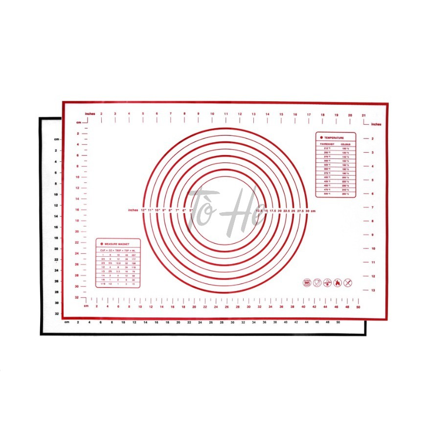 TẤM LÓT NHỒI BỘT NƯỚC BÁNH SILICON CHỊU NHIỆT 40X60cm