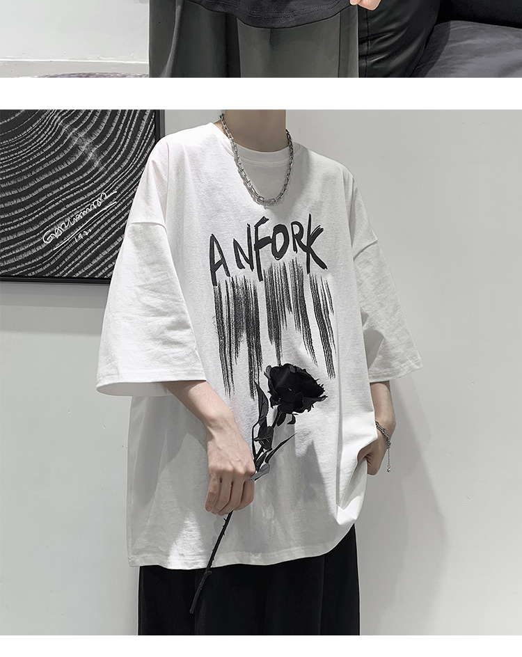 Áo Thun Nam Tay Ngắn Phong Cách Hip Hop Size M-8XL