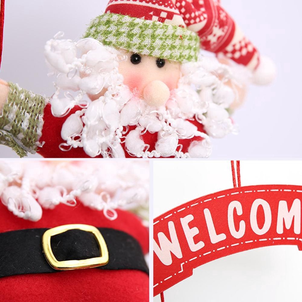 Ông già Noel vải không dệt treo trang trí cây thông