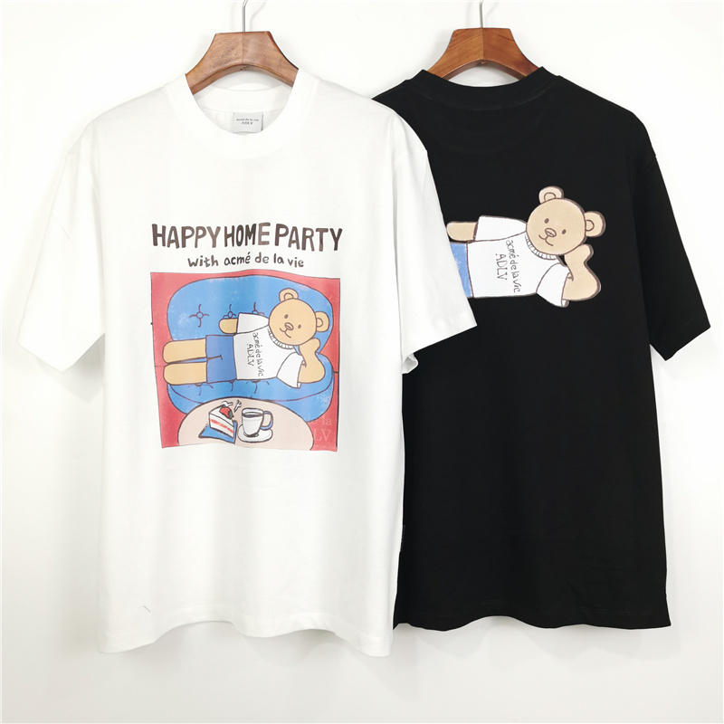 Áo thun cotton cổ tròn họa tiết cá tính # V176