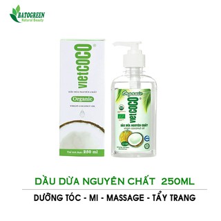 [Chai Xịt] Dầu Dừa 100% Nguyên Chất Vietcoco 250ml