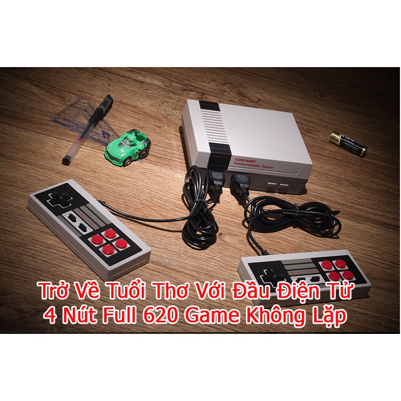 Máy chơi game NES620 - Bảng Điều Khiển Trò Chơi Vodool Cầm Tay Cổ Điển 4 Phím Được Tích Hợp 620 Trò Chơi Cổ Điển Cho Nes