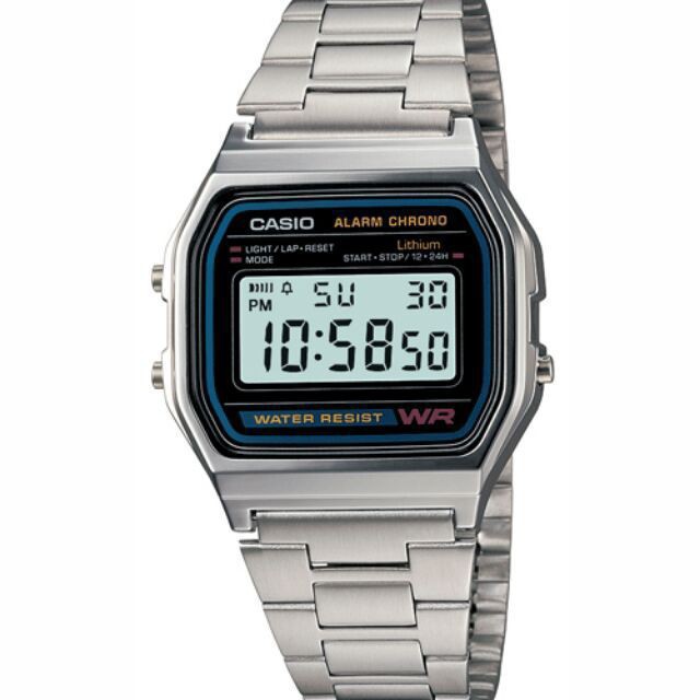 Đồng hồ nam casio A159-A158 full box hiện thị điện tử máy Nhật chống nước siêu đẹp -Hàng nhập khẩu