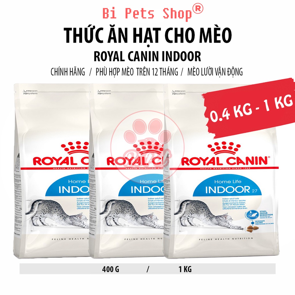 Thức ăn cho mèo, Royal Canin Indoor  , đồ ăn cho mèo Indoor dành cho mèo trưởng thành >12 tháng tuổi
