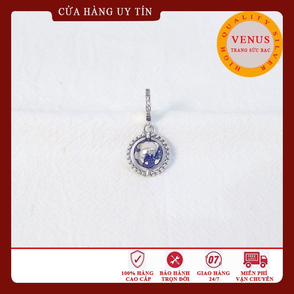 [Charm bạc 925 cao cấp] Bộ sưu tập charm màu xanh đậm- Mã sản phẩm VENUSKKC