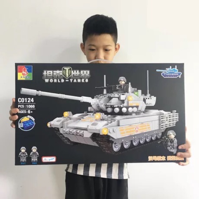 Đồ chơi Lego lắp ráp xếp hình xe tăng C0124