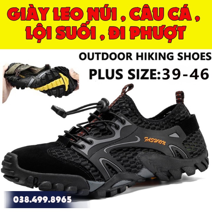 Giày Leo Núi, Đi Biển - Trekking, Đi Phượt, Giày Lội Suối Chịu Nước - Giày Chạy Bộ Thể Thao