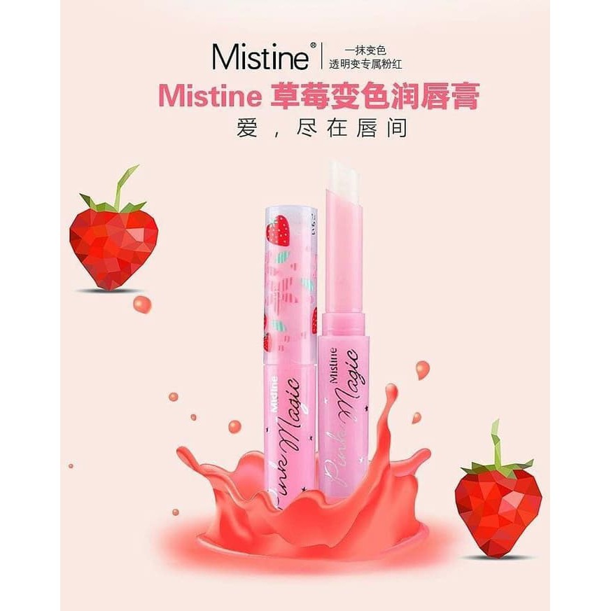 MISTINE (Hàng Mới Về) Son Dưỡng Môi Chiết Xuất Dâu Tây Bs88