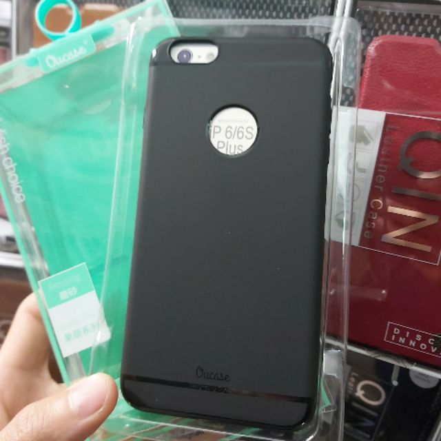 Ốp lưng Ou Case cho iphone 6 plus/6s plus silicon dẻo màu đen